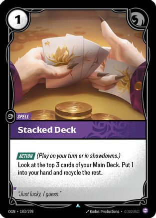 Stacked Deck (183/298) - Origins Foil - Origins - Card Brawlers | Quebec | Canada |