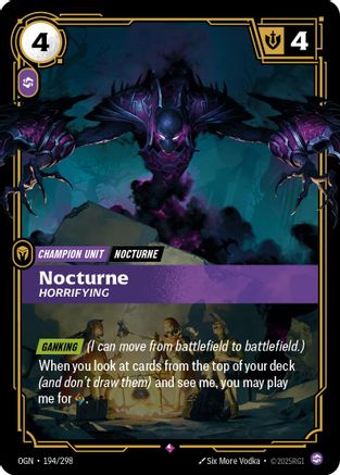 Nocturne - Horrifying (194/298) - Origins Foil - Origins - Card Brawlers | Quebec | Canada |