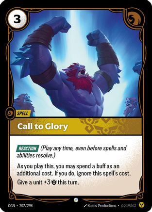 Call to Glory (207/298) - Origins Foil - Origins - Card Brawlers | Quebec | Canada |