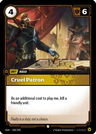 Cruel Patron (208/298) - Origins Foil - Origins - Card Brawlers | Quebec | Canada |