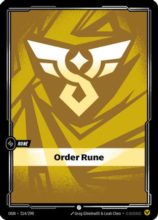 Order Rune (214/298) - Origins - Origins - Card Brawlers | Quebec | Canada |