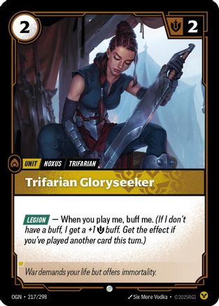 Trifarian Gloryseeker (217/298) - Origins - Origins - Card Brawlers | Quebec | Canada |
