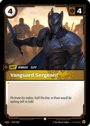 Vanguard Sergeant (219/298) - Origins Foil - Origins - Card Brawlers | Quebec | Canada |