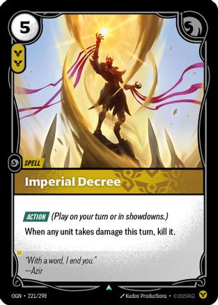 Imperial Decree (221/298) - Origins - Origins - Card Brawlers | Quebec | Canada |