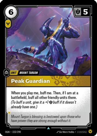 Peak Guardian (223/298) - Origins - Origins - Card Brawlers | Quebec | Canada |