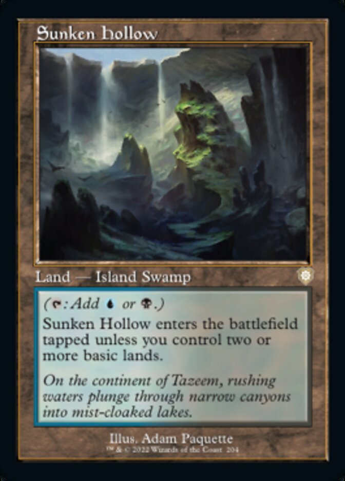 Sunken Hollow (Retro) [The Brothers' War Commander] - Magic: The Gathering - Card Brawlers | Quebec | Canada |