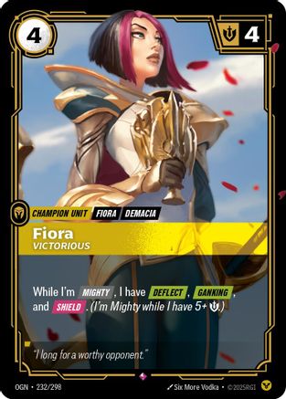 Fiora - Victorious (232/298) - Origins Foil - Origins - Card Brawlers | Quebec | Canada |