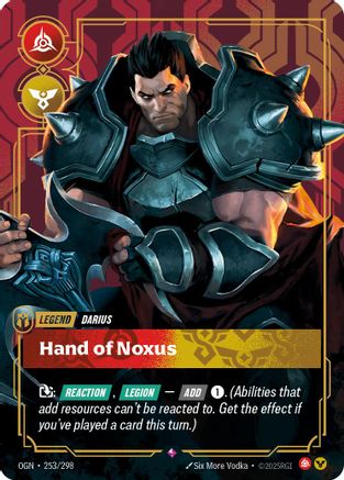 Darius - Hand of Noxus (253/298) - Origins Foil - Origins - Card Brawlers | Quebec | Canada |