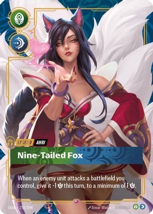 Ahri - Nine-Tailed Fox (255/298) - Origins Foil - Origins - Card Brawlers | Quebec | Canada |