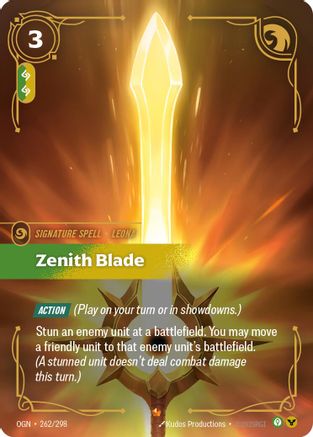 Zenith Blade (262/298) - Origins Foil - Origins - Card Brawlers | Quebec | Canada |