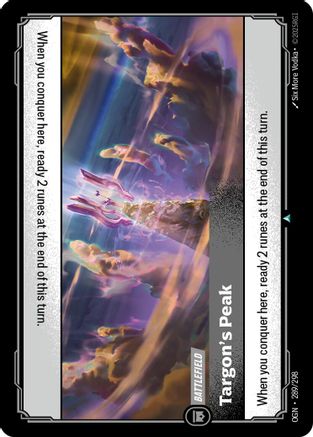 Targon's Peak (289/298) - Origins Foil - Origins - Card Brawlers | Quebec | Canada |