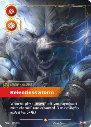 Volibear - Relentless Storm (Showcase) (300/298) - Origins Foil - Origins - Card Brawlers | Quebec | Canada |