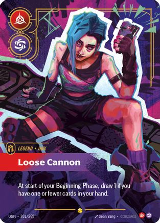 Jinx - Loose Cannon (Showcase) (301/298) - Origins Foil - Origins - Card Brawlers | Quebec | Canada |