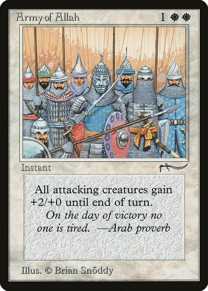 Army of Allah (Light Mana Cost) [Arabian Nights] - Magic: The Gathering - Card Brawlers | Quebec | Canada |