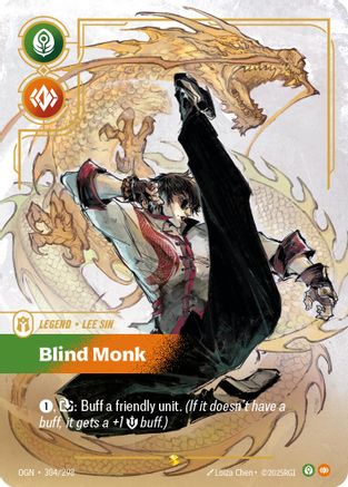 Lee Sin - Blind Monk (Showcase) (304/298) - Origins Foil - Origins - Card Brawlers | Quebec | Canada |