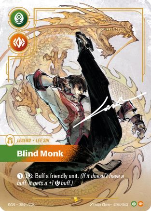 Lee Sin - Blind Monk (Signature) (304*/298) - Origins Foil - Origins - Card Brawlers | Quebec | Canada |