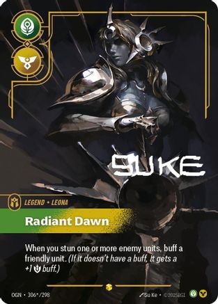 Leona - Radiant Dawn (Signature) (306*/298) - Origins Foil - Origins - Card Brawlers | Quebec | Canada |