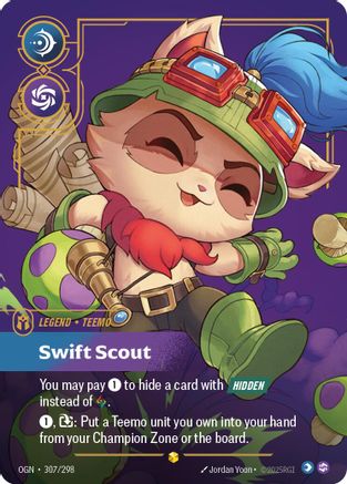 Teemo - Swift Scout (Showcase) (307/298) - Origins Foil - Origins - Card Brawlers | Quebec | Canada |