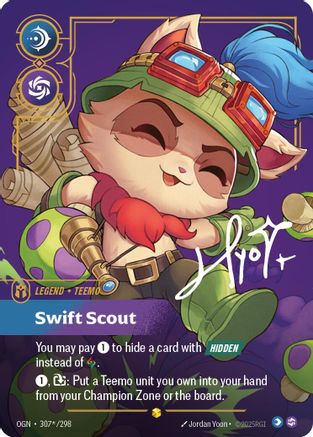 Teemo - Swift Scout (Signature) (307*/298) - Origins Foil - Origins - Card Brawlers | Quebec | Canada |