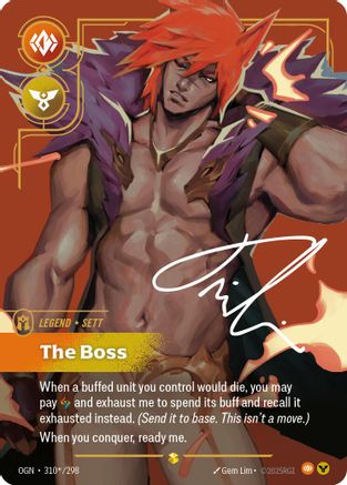 Sett - The Boss (Signature) (310*/298) - Origins Foil - Origins - Card Brawlers | Quebec | Canada |