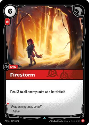 Firestorm (002/024) - Origins Proving Grounds - Origins: Proving Grounds - Card Brawlers | Quebec | Canada |