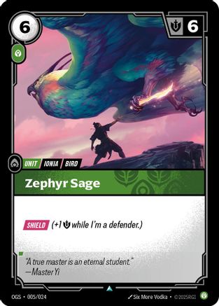 Zephyr Sage (005/024) - Origins Proving Grounds - Origins: Proving Grounds - Card Brawlers | Quebec | Canada |