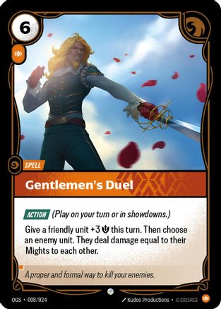 Gentlemen's Duel (008/024) - Origins Proving Grounds - Origins: Proving Grounds - Card Brawlers | Quebec | Canada |
