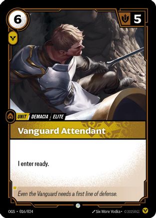 Vanguard Attendant (016/024) - Origins Proving Grounds - Origins: Proving Grounds - Card Brawlers | Quebec | Canada |