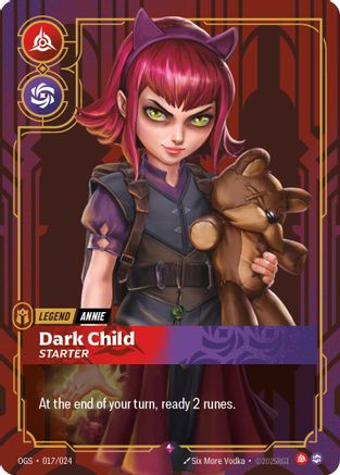Annie - Dark Child (Starter) (017/024) - Origins Proving Grounds - Origins: Proving Grounds - Card Brawlers | Quebec | Canada |