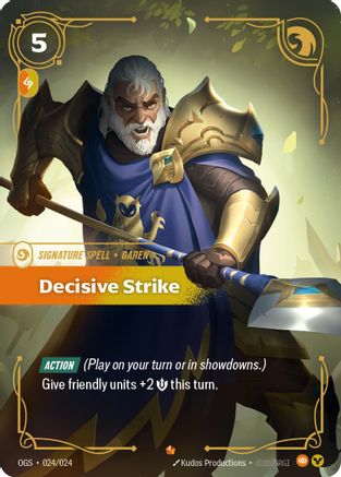 Decisive Strike (024/024) - Origins Proving Grounds - Origins: Proving Grounds - Card Brawlers | Quebec | Canada |