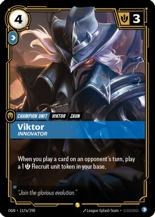 Viktor - Innovator (Alternate Art) (117a/298) - Origins Foil - Origins - Card Brawlers | Quebec | Canada |