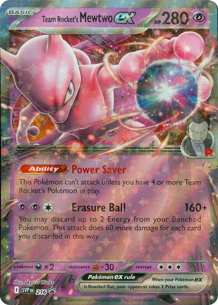 Team Rocket's Mewtwo ex (216) [Scarlet & Violet: Black Star Promos] - Pokémon - Card Brawlers | Quebec | Canada |