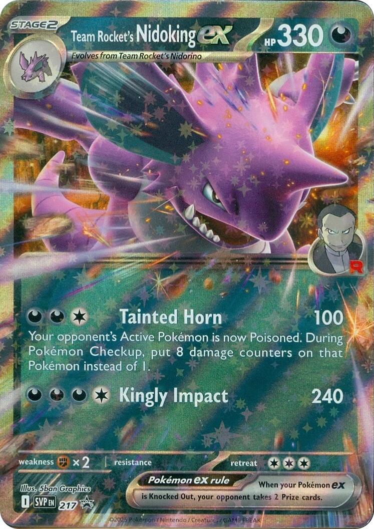 Team Rocket's Nidoking ex (217) [Scarlet & Violet: Black Star Promos] - Pokémon - Card Brawlers | Quebec | Canada |