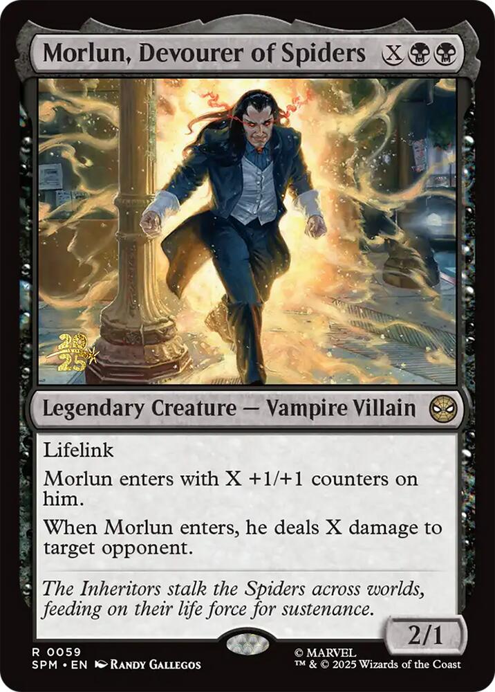 Morlun, Devourer of Spiders [Marvel's Spider-Man Prerelease Promos] - Magic: The Gathering - Card Brawlers | Quebec | Canada |