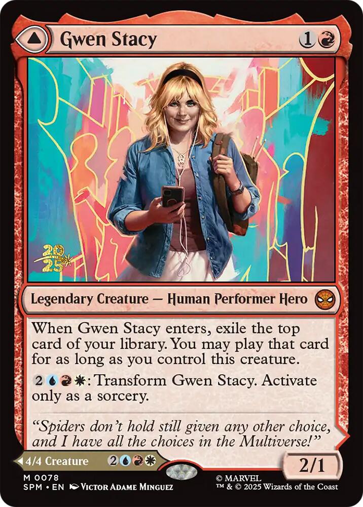 Gwen Stacy // Ghost-Spider [Marvel's Spider-Man Prerelease Promos] - Magic: The Gathering - Card Brawlers | Quebec | Canada |