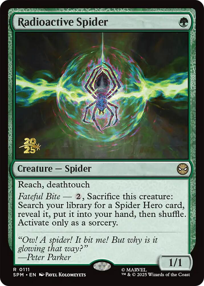 Radioactive Spider [Marvel's Spider-Man Prerelease Promos] - Magic: The Gathering - Card Brawlers | Quebec | Canada |