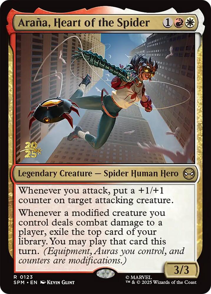 Arana, Heart of the Spider [Marvel's Spider-Man Prerelease Promos] - Magic: The Gathering - Card Brawlers | Quebec | Canada |