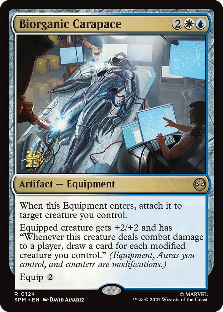 Biorganic Carapace [Marvel's Spider-Man Prerelease Promos] - Magic: The Gathering - Card Brawlers | Quebec | Canada |
