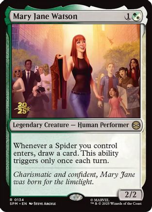 Mary Jane Watson [Marvel's Spider-Man Prerelease Promos] - Magic: The Gathering - Card Brawlers | Quebec | Canada |