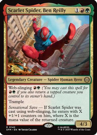 Scarlet Spider, Ben Reilly [Marvel's Spider-Man Prerelease Promos] - Magic: The Gathering - Card Brawlers | Quebec | Canada |