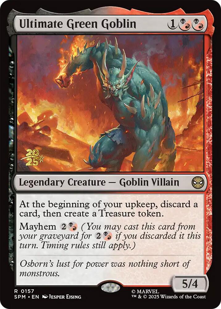 Ultimate Green Goblin [Marvel's Spider-Man Prerelease Promos] - Magic: The Gathering - Card Brawlers | Quebec | Canada |