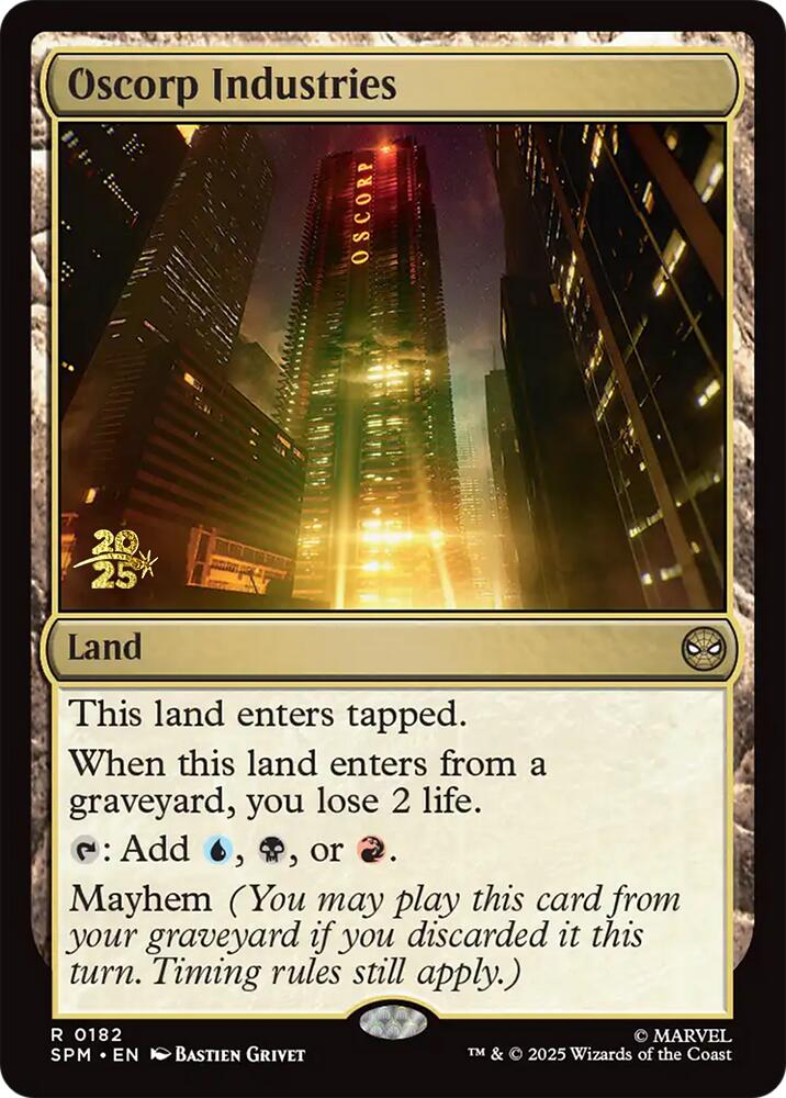 Oscorp Industries [Marvel's Spider-Man Prerelease Promos] - Magic: The Gathering - Card Brawlers | Quebec | Canada |