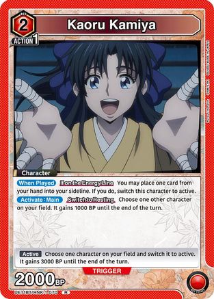 Kaoru Kamiya (070) (UE11BT/RNK-1-070) - UE11BT Rurouni Kenshin Foil - UE11BT: Rurouni Kenshin - Card Brawlers | Quebec | Canada |