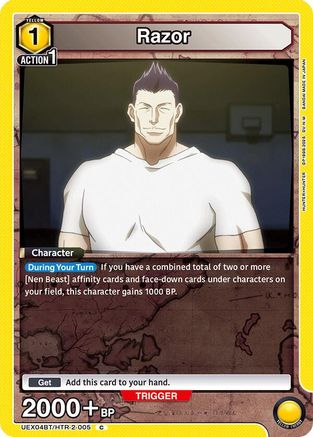 Razor (005) (UEX04BT/HTR-2-005) - UEX04BT HUNTER X HUNTER Vol2 - UEX04BT: HUNTER X HUNTER Vol.2 - Card Brawlers | Quebec | Canada |