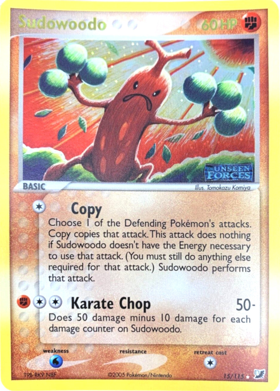 Sudowoodo (15/115) (Stamped) [EX: Unseen Forces] - Pokémon - Card Brawlers | Quebec | Canada |