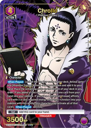 Chrollo (SR*) (UEX04BT/HTR-2-050) - UEX04BT HUNTER X HUNTER Vol2 Foil - UEX04BT: HUNTER X HUNTER Vol.2 - Card Brawlers | Quebec | Canada |