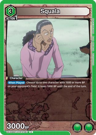 Squala (UEX04BT/HTR-2-067) - UEX04BT HUNTER X HUNTER Vol2 - UEX04BT: HUNTER X HUNTER Vol.2 - Card Brawlers | Quebec | Canada |