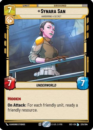 Synara San (225/264) - Harboring a Secret (225/264) [Secrets of Power] - Fantasy Flight Games - Card Brawlers | Quebec | Canada |