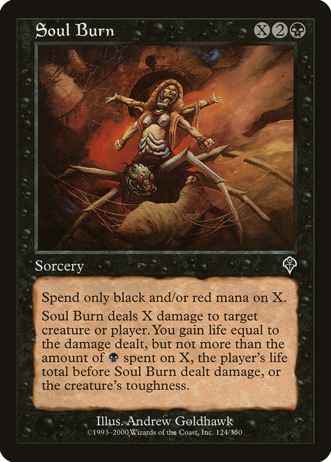 Soul Burn [Invasion] - Magic: The Gathering - Card Brawlers | Quebec | Canada |