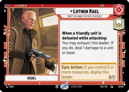Luthen Rael (13/264) - Don't You Want To Fight For Real? (13/264) [Secrets of Power] - Fantasy Flight Games - Card Brawlers | Quebec | Canada |